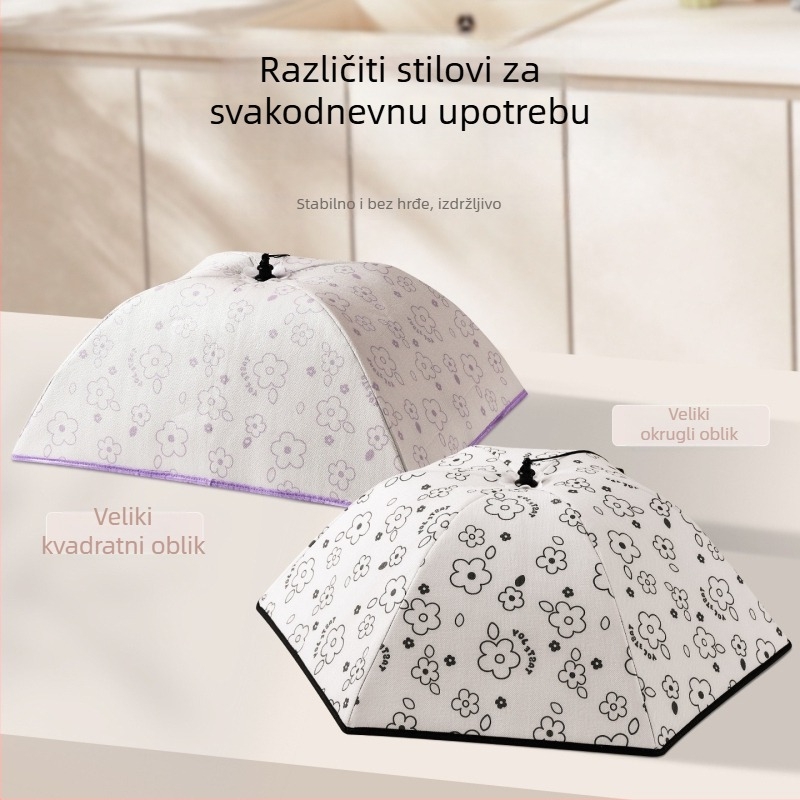 Sklopivi izolirani poklopac za povrće - Višenamjenska zaštita od prašine za vanjsku upotrebu, štit protiv insekata, materijali: PP + aluminijska folija + poliester