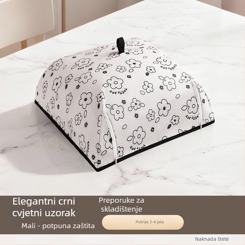 Sklopivi izolirani poklopac za povrće - Višenamjenska zaštita od prašine za vanjsku upotrebu, štit protiv insekata, materijali: PP + aluminijska folija + poliester
