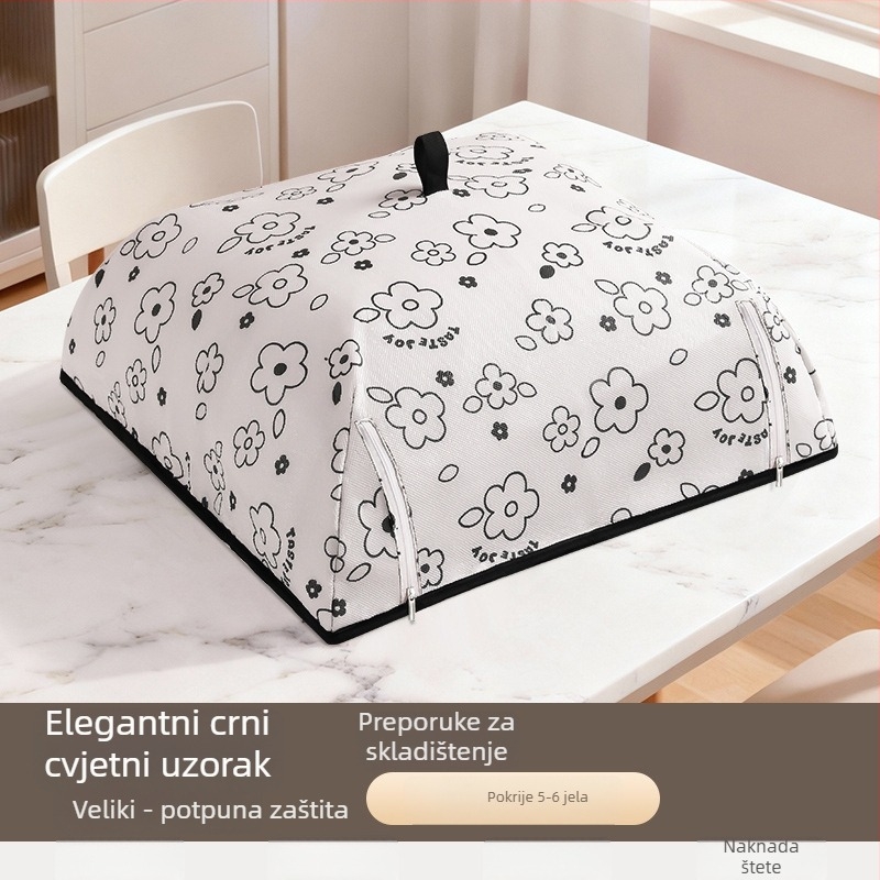 Sklopivi izolirani poklopac za povrće - Višenamjenska zaštita od prašine za vanjsku upotrebu, štit protiv insekata, materijali: PP + aluminijska folija + poliester