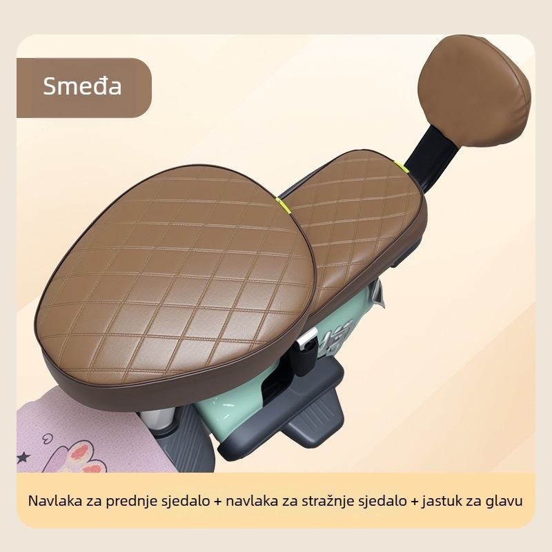 Pokrov sjedala električnog automobila od PU kože, sve sezone, ovlaštena privatna marka