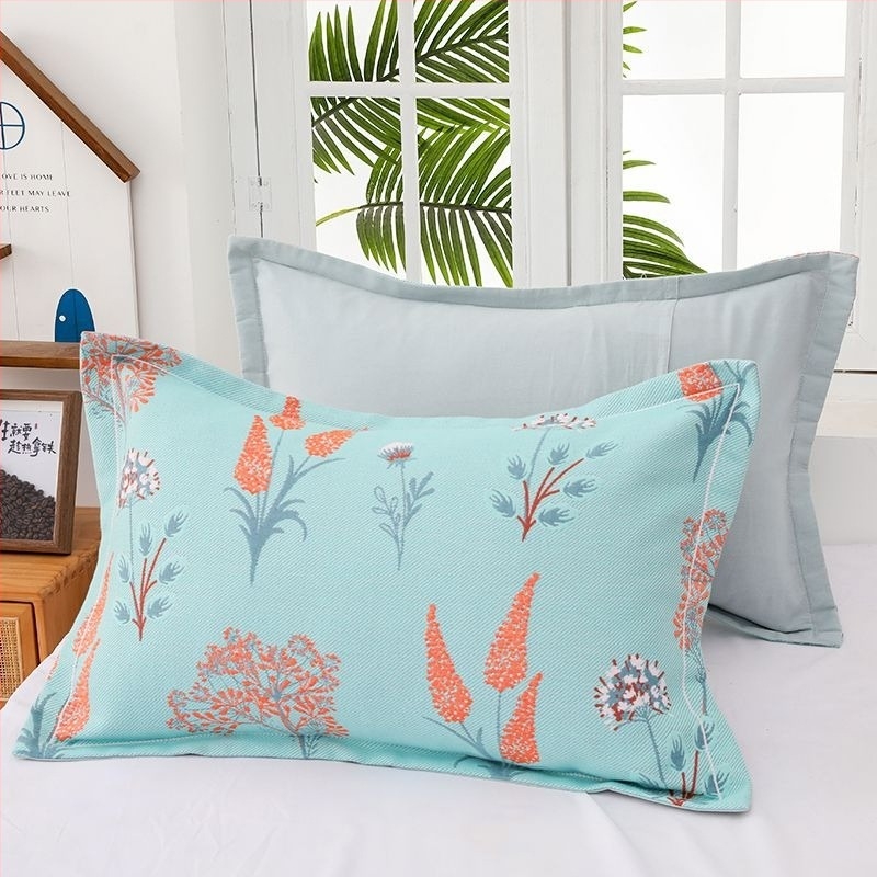 Set navlaka za jastuke od češljanog pamuka, karikaturni uzorak, stil omotnice, mekani i bez vlakana