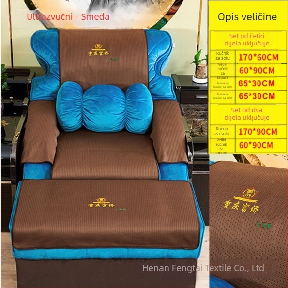 Set spa stopala za kauč: četiri dijela, protuklizne jastučnice za pedikuru i plahta za masažu kreveta