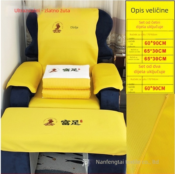 Set spa stopala za kauč: četiri dijela, protuklizne jastučnice za pedikuru i plahta za masažu kreveta