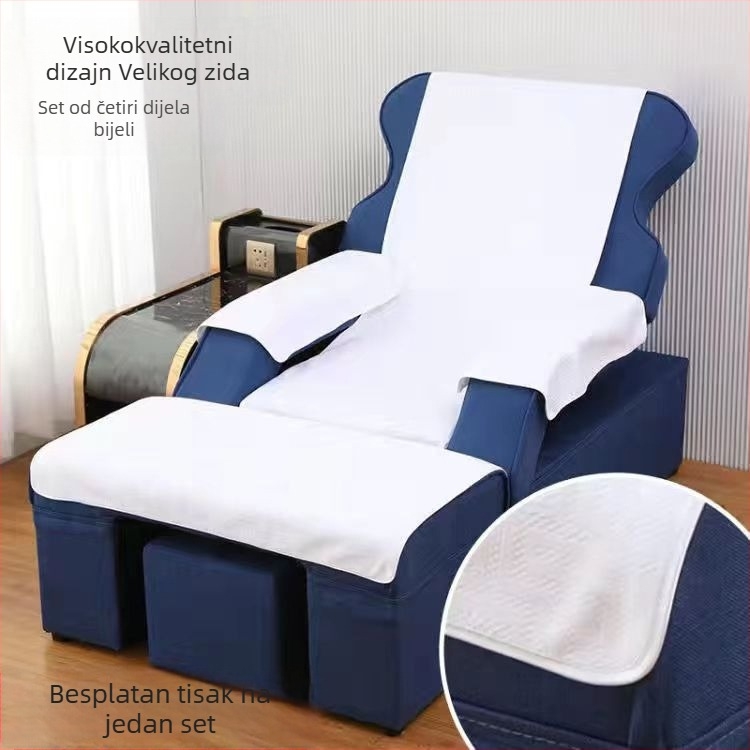 Set spa stopala za kauč: četiri dijela, protuklizne jastučnice za pedikuru i plahta za masažu kreveta