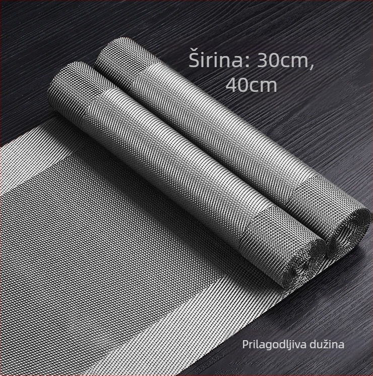 Stolni runner za čajnu ceremoniju, Zen inspiriran, Novi kineski stil, prugasti uzorak, PVC površina, smjesa poliestera 70%/30%