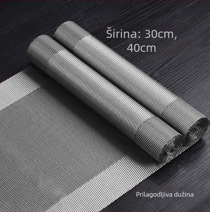 Stolni runner za čajnu ceremoniju, Zen inspiriran, Novi kineski stil, prugasti uzorak, PVC površina, smjesa poliestera 70%/30%