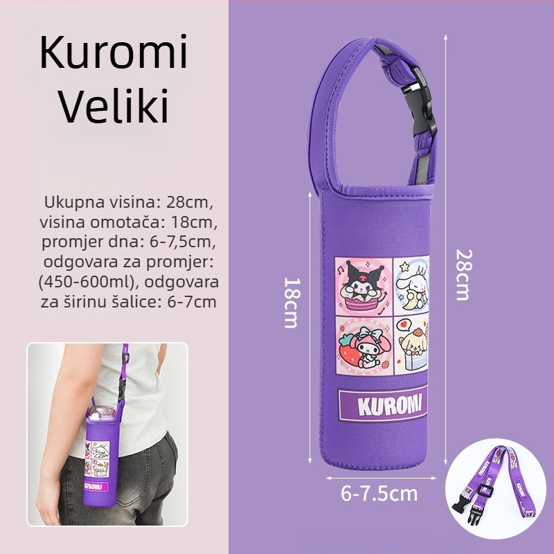 Dječji presječeni termos torbica s križnim remenom, univerzalni remen, zaštitna torbica za bocu vode, otporna na padove (Brand: Friendly; Materijal: Tkanina; Stil: Kreativan; Kvaliteta: Kvalificiran proizvod)