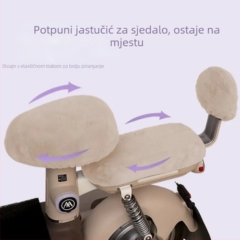 Zimska navlaka za sjedalo električnog bicikla, pamuk, bez punila, bez loga