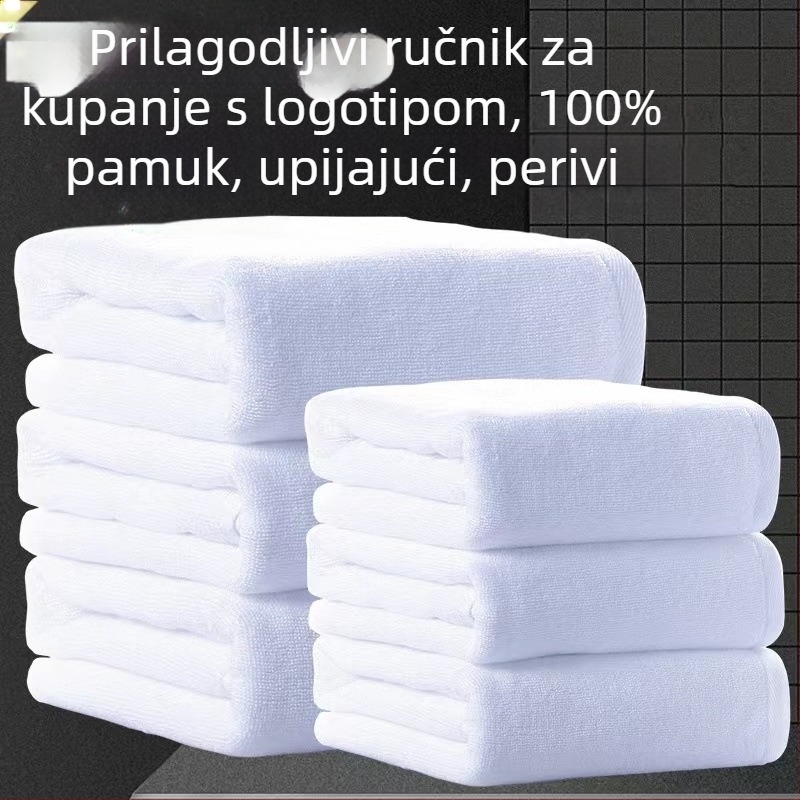 Kupaonska krpa od superfinih vlakana za spa i hotele, upijajuća, bez ispada vlakana, 300–400 g/m²