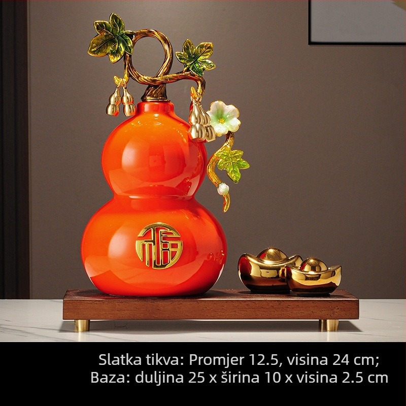 Keramički ukras jabuka, novi kineski stil, dekor dnevnog boravka i ureda, poklon za useljenje