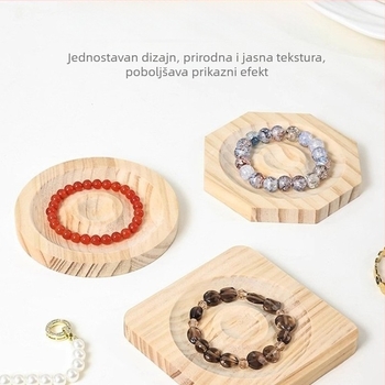 Drvena ploča za izlaganje narukvica, moderni minimalistički stil, bez prilagođavanja