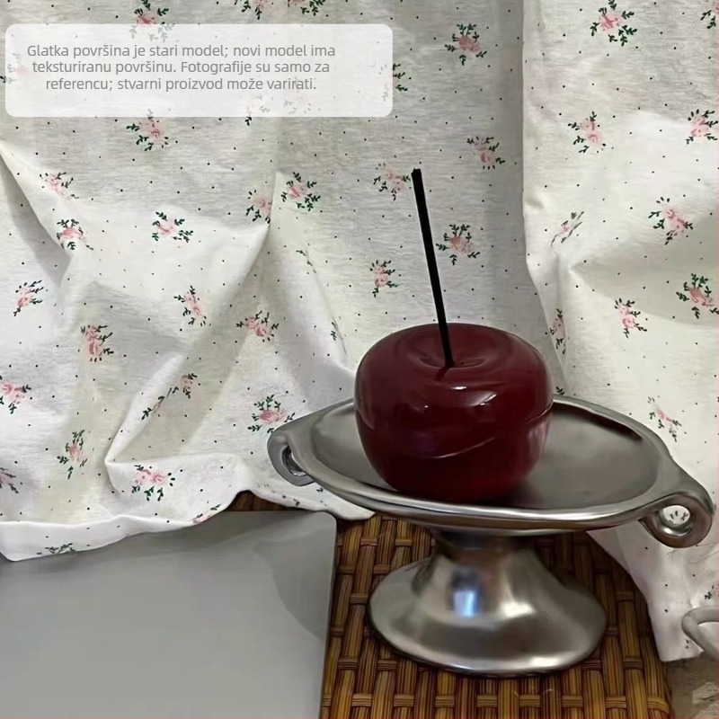 Keramički pladanj za aromaterapiju s dvostrukim ručkama, vintage-retro stil, za ulaz i ukrase na stolnom prostoru