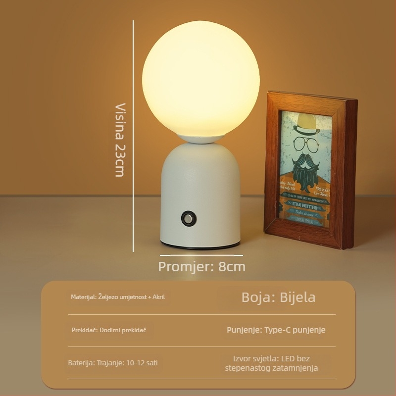 Nordijska Macaron stolna svjetiljka – ambijentalno svjetlo za bar/kafić/KTV, metalni držač, model HT-TD1W153, ≤36V, CE potvrda