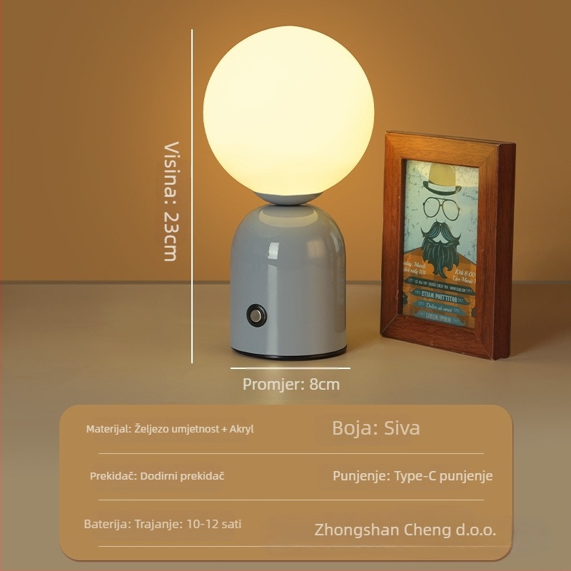 Nordijska Macaron stolna svjetiljka – ambijentalno svjetlo za bar/kafić/KTV, metalni držač, model HT-TD1W153, ≤36V, CE potvrda