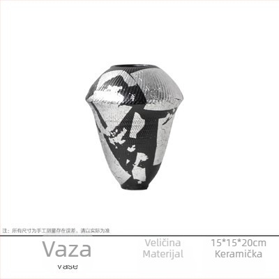 Keramička vaza, kineskog stila; materijal: keramika; kategorija: vaza; stil: kineski.