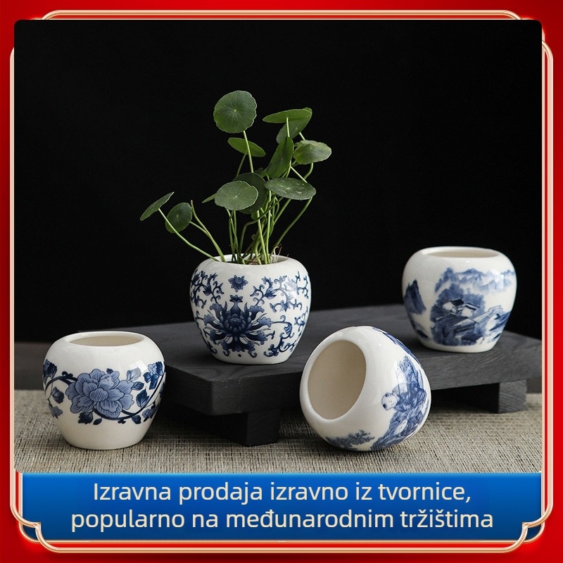 Porcelanska vaza u kineskom stilu za stolnu dekoraciju; Materijal: porcelan; Kategorija: vaza; Pakiranje: kartonsko pakiranje; Pokloni: vjenčanje, rođendan, diplomski, preseljenje