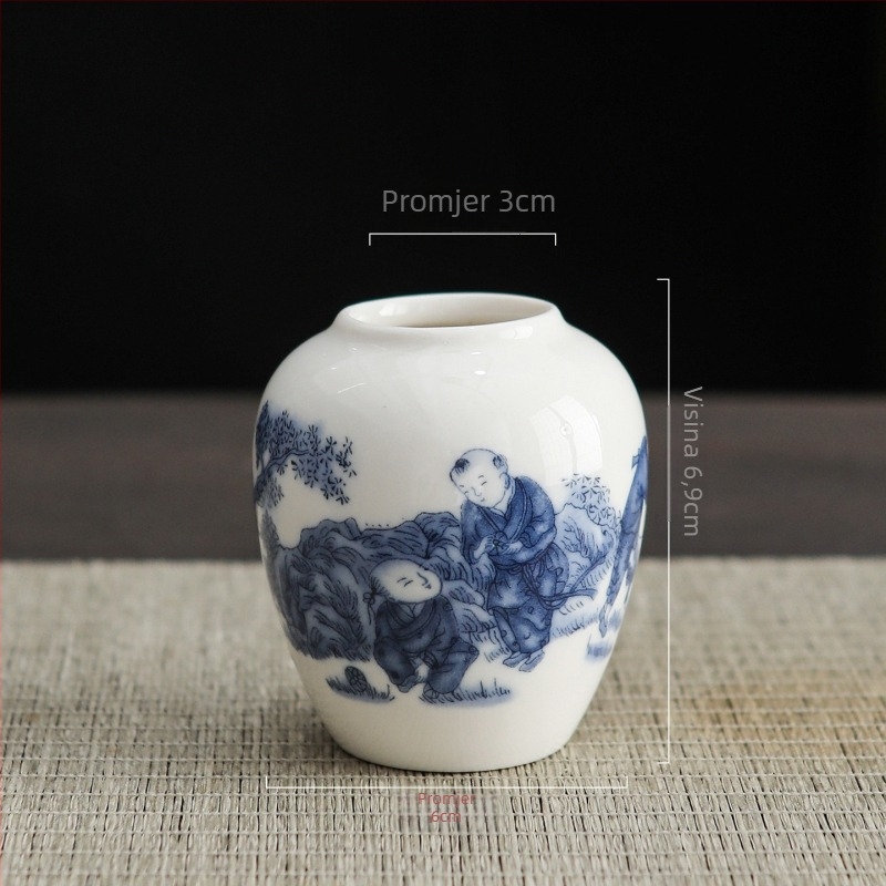 Porcelanska vaza u kineskom stilu za stolnu dekoraciju; Materijal: porcelan; Kategorija: vaza; Pakiranje: kartonsko pakiranje; Pokloni: vjenčanje, rođendan, diplomski, preseljenje