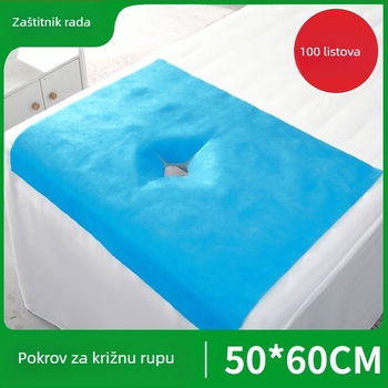 Jednokratna krpa od netkanog materijala za lice i masažne stolove – debela, jednobojna, za salone ljepote i masaže