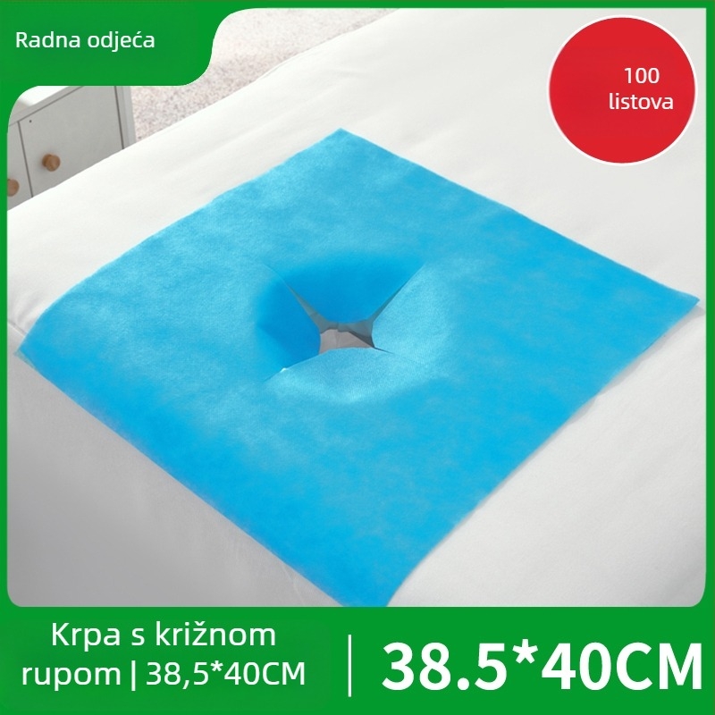 Jednokratna krpa od netkanog materijala za lice i masažne stolove – debela, jednobojna, za salone ljepote i masaže