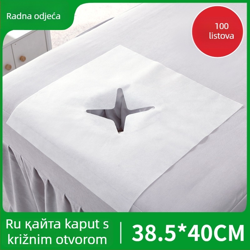 Jednokratna krpa od netkanog materijala za lice i masažne stolove – debela, jednobojna, za salone ljepote i masaže