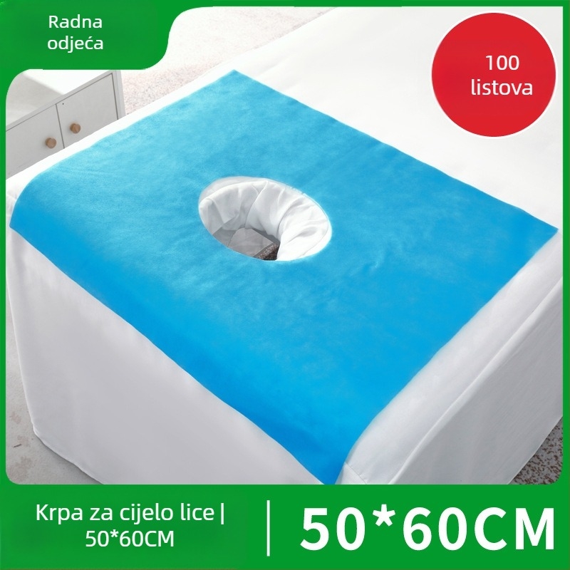 Jednokratna krpa od netkanog materijala za lice i masažne stolove – debela, jednobojna, za salone ljepote i masaže