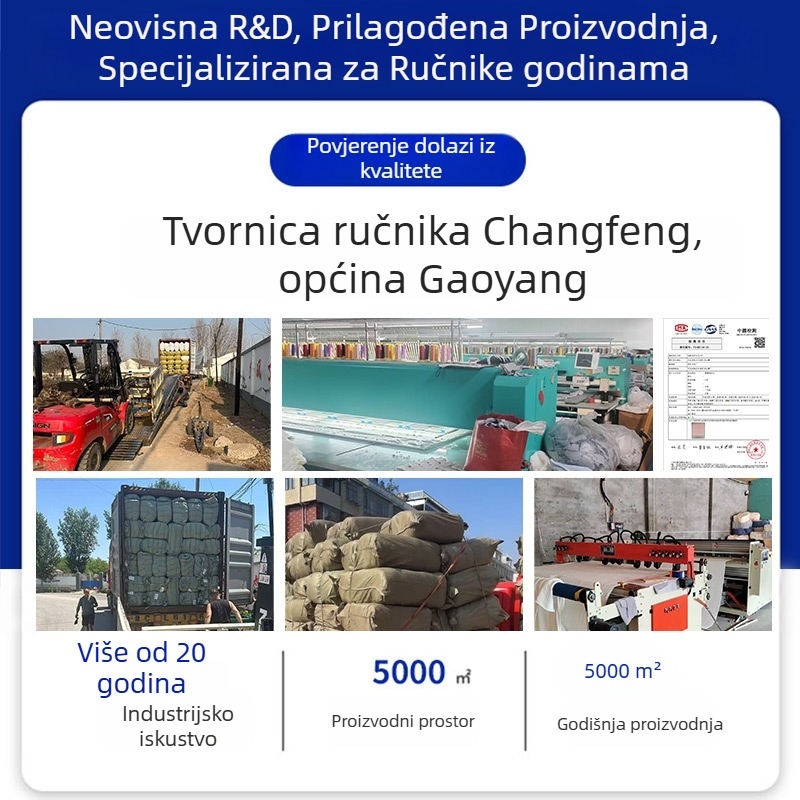 Kuhinjska ručnica za ruke od koralnog flisa, za vješanje, upija, našivena 150D (Glavni sastojci 85, Podkomponenti 15)