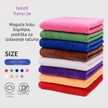 Mikrofiber krpa za čišćenje automobila, superfin vlakna, brzo upijanje vode, bez dlačica, debeljena, višefunkcionalna