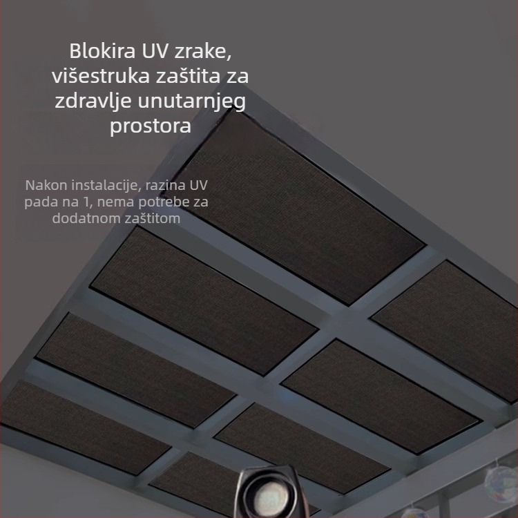 Samoljepljivi prozor film za zaštitu od sunca – materijal: tkanina, stil: moderni minimalistički, uzorak: jednofarbni, dnevni boravak