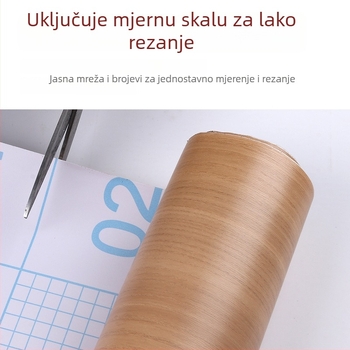 Samoljepljiva folija s drvenim uzorkom za obnovu namještaja, PVC, vodootporna i otporna na vlagu, dekorativni sloj za garderobe i stari namještaj