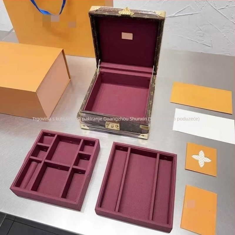 Presbiopijska kutija za satove; višenamjenska kutija za nakit; visoko kvalitetna tvrda kutija; kutija obitelji L — Materijal: kortikalni; Model: Kutija; Pakiranje: Kutija za pakiranje; Upotreba: pakiranje nakita