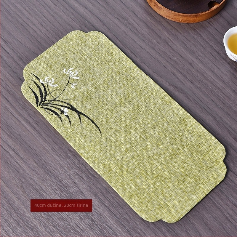 Čajna podloška od platna, ručno oslikana, moderni stil, pakiranje u OPP vrećici