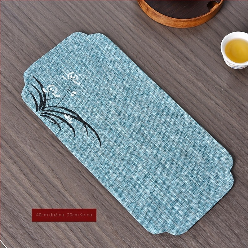 Čajna podloška od platna, ručno oslikana, moderni stil, pakiranje u OPP vrećici