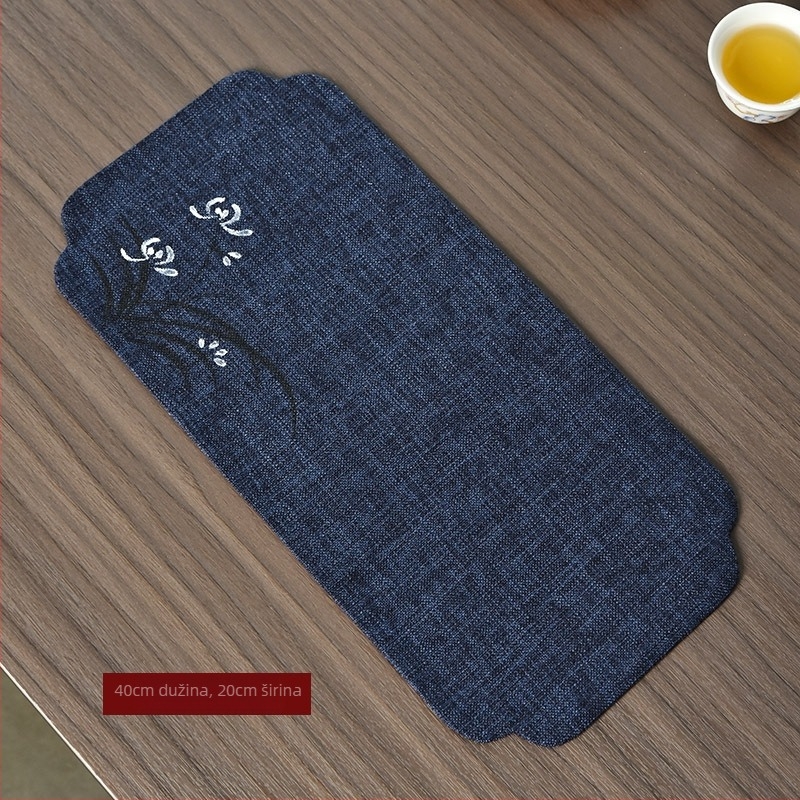 Čajna podloška od platna, ručno oslikana, moderni stil, pakiranje u OPP vrećici