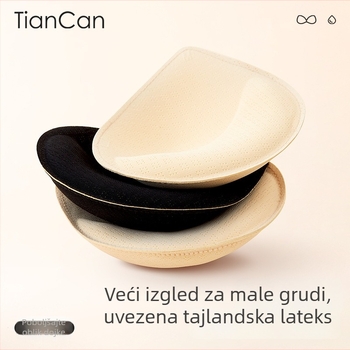 Tanki latex jastučići za grudi za kupaći kostim i sportski grudnjak, podizanje malog poprsja, umetci u čašice oblika kapljice vode