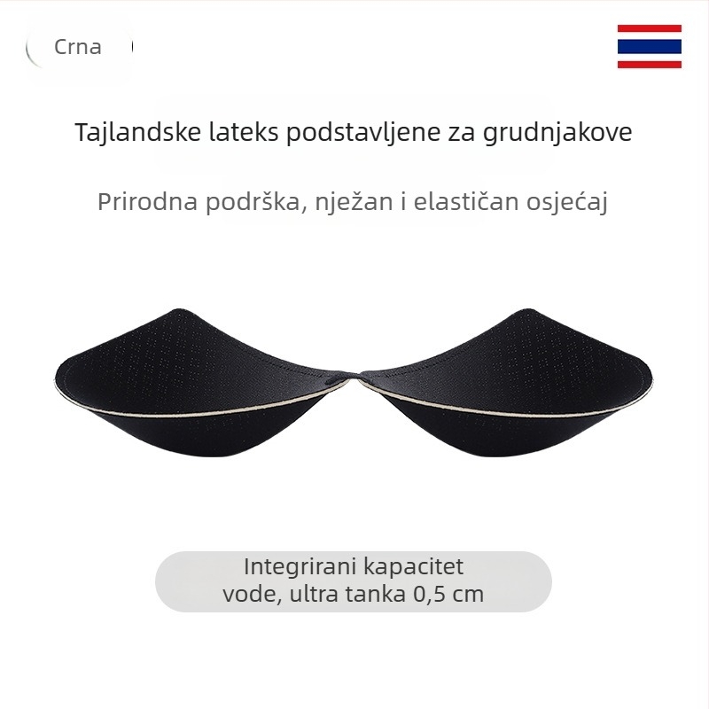 Tanki latex jastučići za grudi za kupaći kostim i sportski grudnjak, podizanje malog poprsja, umetci u čašice oblika kapljice vode