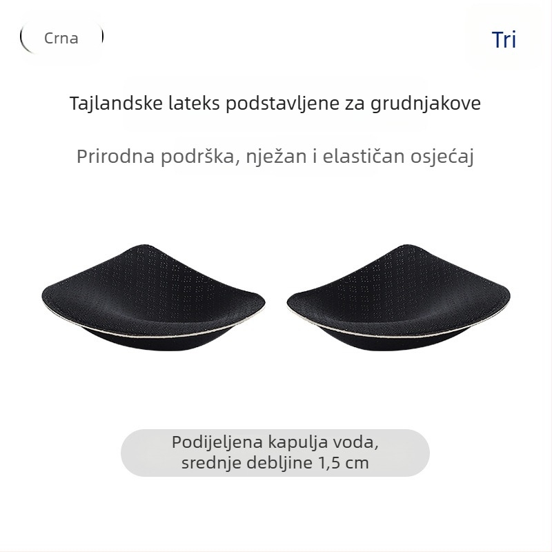 Tanki latex jastučići za grudi za kupaći kostim i sportski grudnjak, podizanje malog poprsja, umetci u čašice oblika kapljice vode