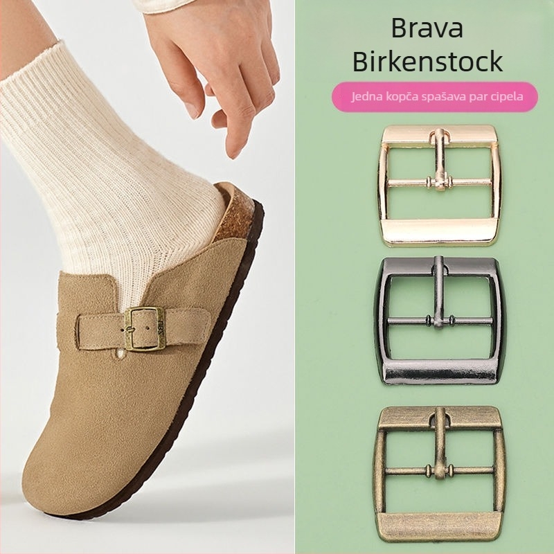 Metalna kopča za cipele, kvadratna kopča, unisex, trostupanjska kopča