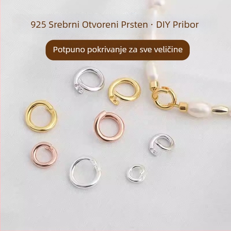DIY dodaci za nakit, 925 srebro, ekološka obrada, Hongma, univerzalni zatvarač za narukvice i ogrlice