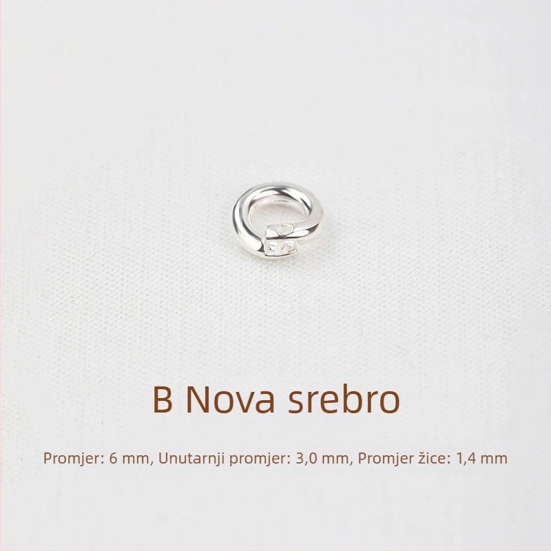 DIY dodaci za nakit, 925 srebro, ekološka obrada, Hongma, univerzalni zatvarač za narukvice i ogrlice