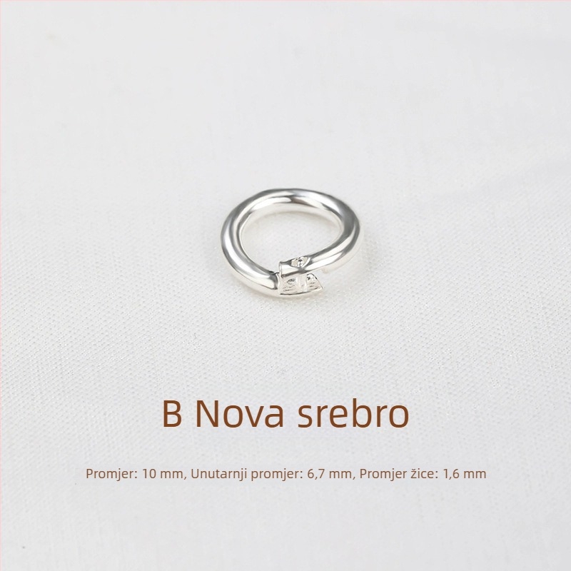 DIY dodaci za nakit, 925 srebro, ekološka obrada, Hongma, univerzalni zatvarač za narukvice i ogrlice