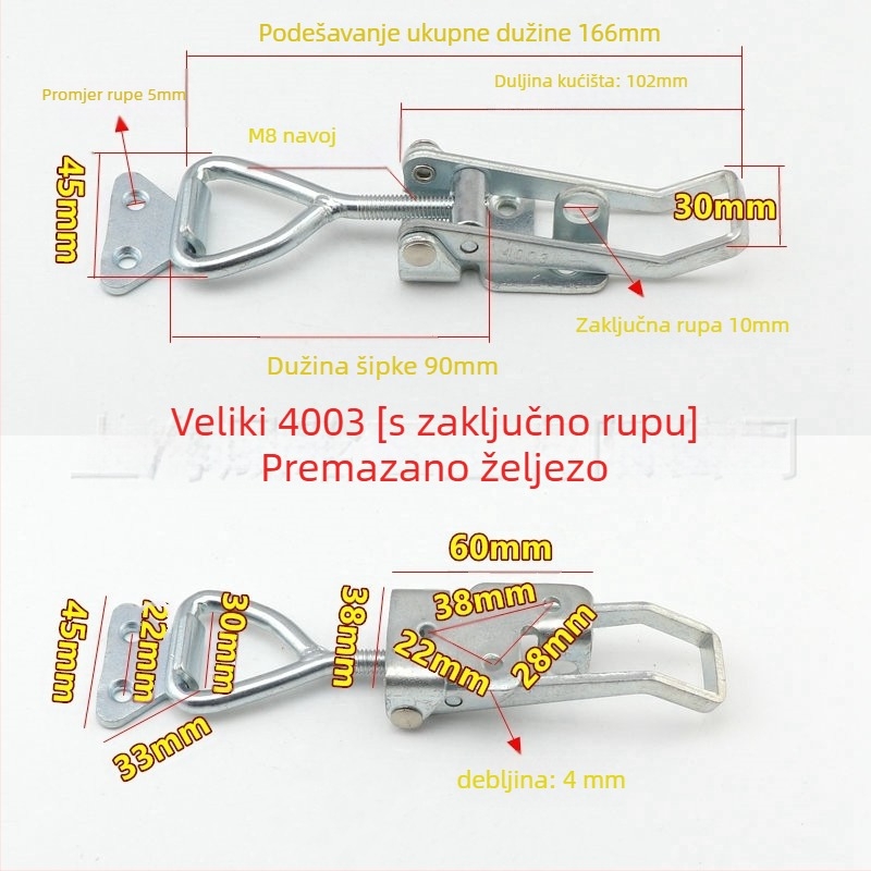 Brza stezaljka model 4001, karbonsko čelično, Gu hongjian, za komercijalnu upotrebu