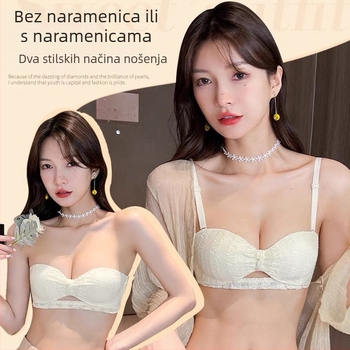 Sutien bez naramenica, push-up, protivklizni, nevidljiv, najlon