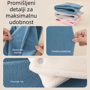 Dječji šal od polar flisa, japansko-korejski stil, jednofarban uzorak, topao za jesen i zimu