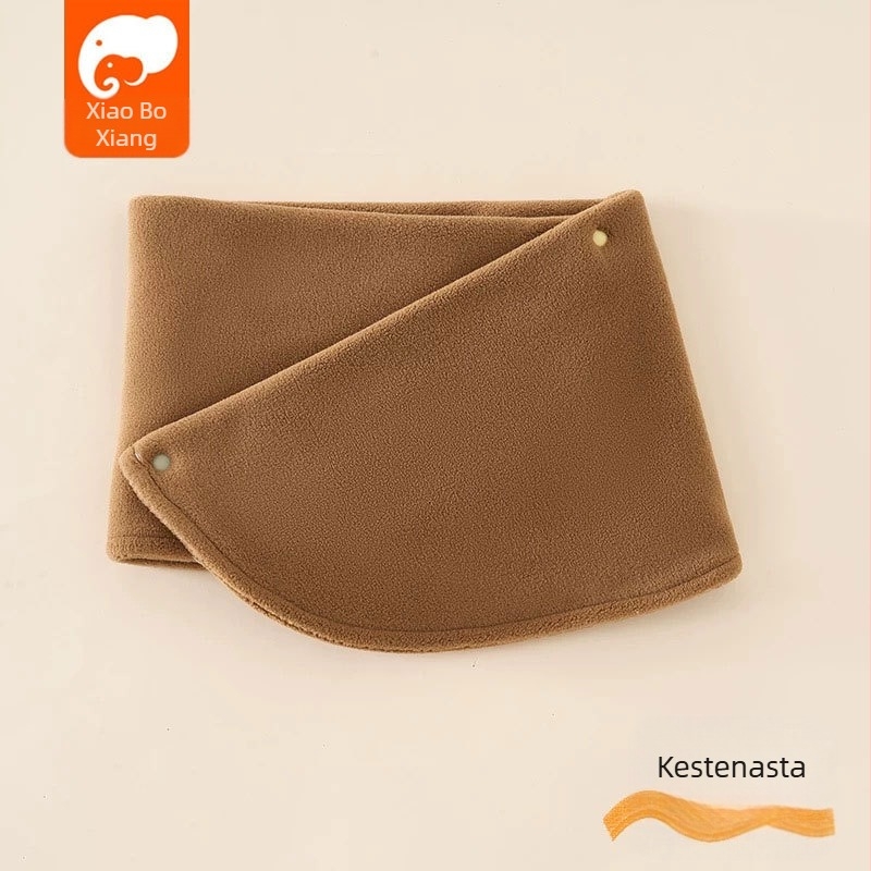 Dječji šal od polar flisa, japansko-korejski stil, jednofarban uzorak, topao za jesen i zimu