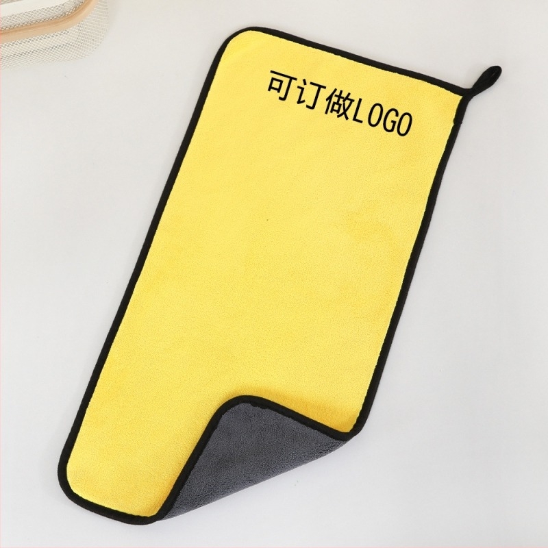 Višenamjenska krpa za auto od koralnog fleecja, dvostrano debela tkanina, 500–600 g, šavovi na rubu i završna obrada velurom