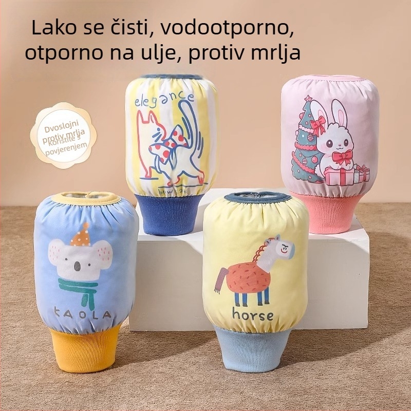 Dječje rukave za jesen-zimu, kašmir, izvezeni crtani motiv, unisex