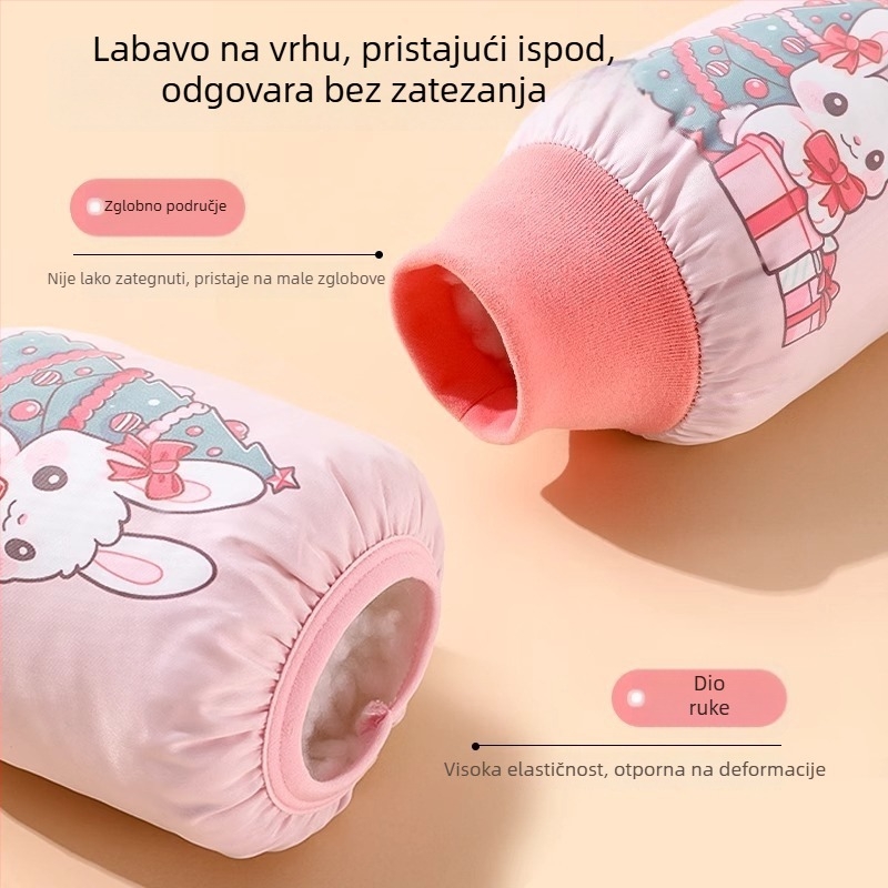 Dječje rukave za jesen-zimu, kašmir, izvezeni crtani motiv, unisex