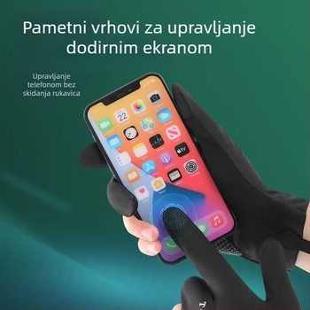 Tanke rukavice za bilijar - troprstne, prozračne, protuklizne, s poluprstom