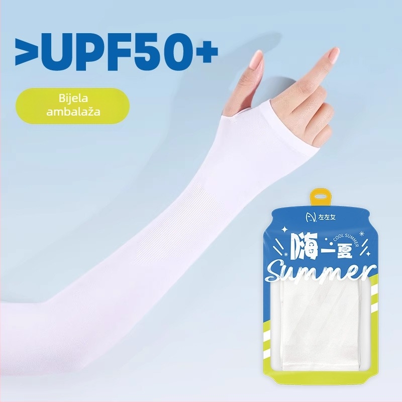 Ženski rukavi za zaštitu od sunca za vanjsku biciklistiku – hlađenje Ice Silk, UV zaštita, najlonska tkanina 81-95%