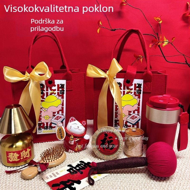 Poslovni poklon set od filca, kineskog stila, u poklon kutiji; pogodna za korporativne, promotivne i reklamne poklone.